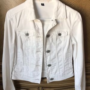 American Eagle White Denim Jacket
